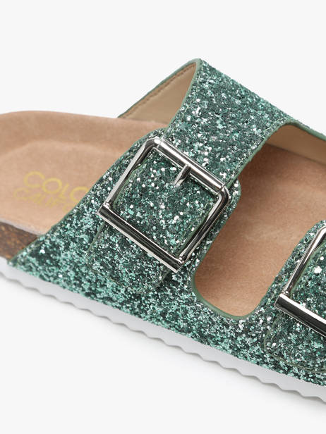 Slippers Colors of california Groen women HCBIO035 ander zicht 1